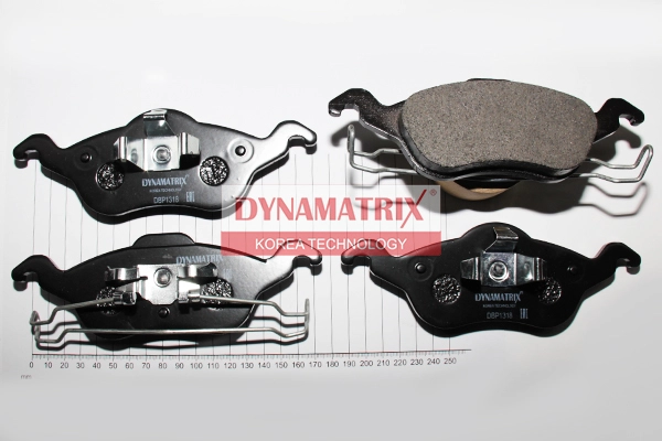 К-кт колодок для диск.тормозов DYNAMATRIX-KOREA DBP1318