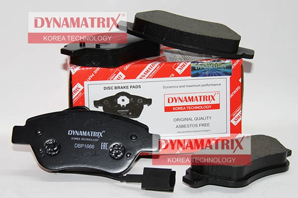 Комплект тормозных колодок DYNAMATRIX-KOREA DBP1666