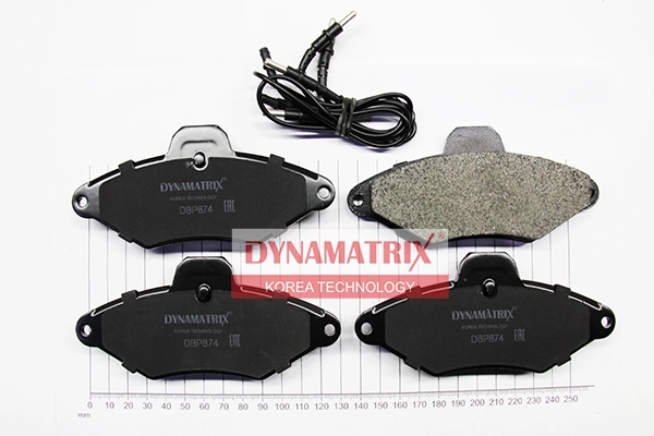 К-кт колодок для диск.тормозов DYNAMATRIX-KOREA DBP874