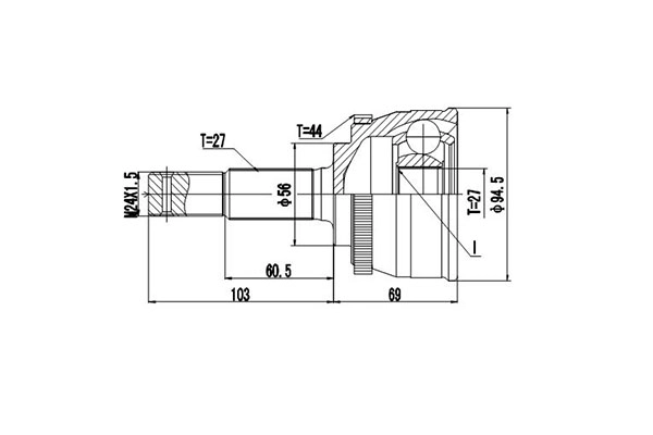 К-кт шруса DYNAMATRIX-KOREA DCV841015