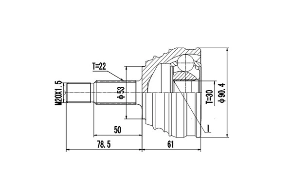 Комплект шруса DYNAMATRIX-KOREA DCV861018