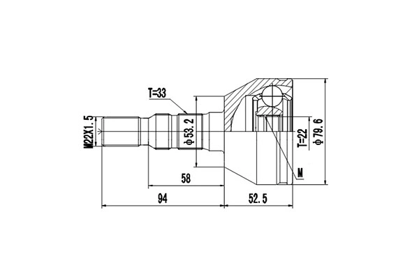 К-кт шруса DYNAMATRIX-KOREA DCV844003