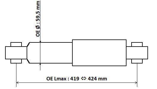 Амортизатор газ. задний KYB 3450001
