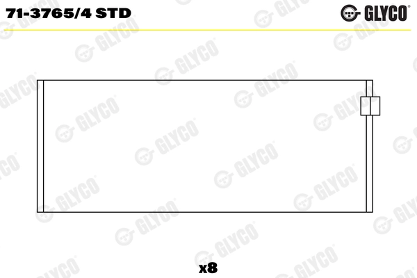 Вкладыши двигателя GLYCO 71-3765/4 STD