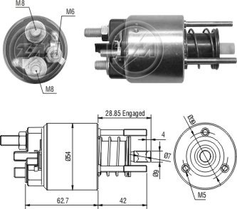 Реле втягивающее ZM ZM3-395