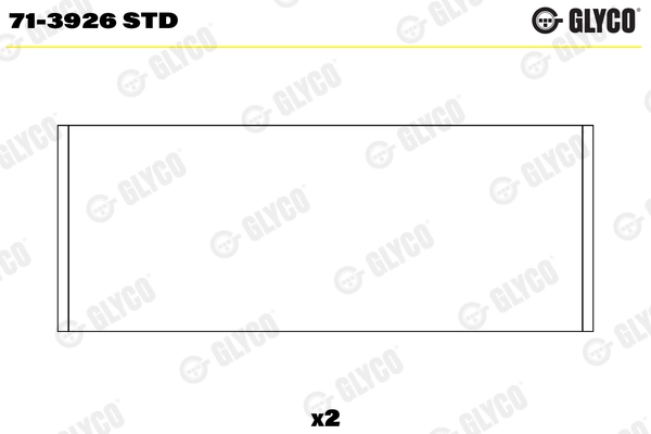 Вкладыши двигателя GLYCO 71-3926 STD