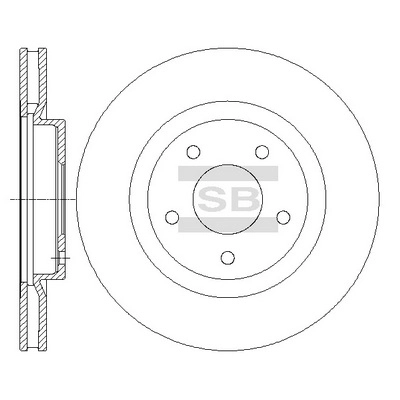 Диск тормозной передний HI-Q SD4240