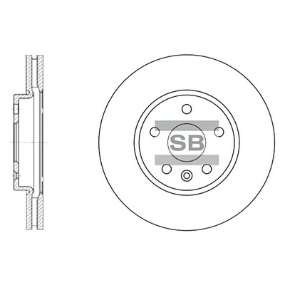 Диск тормозной передний HI-Q SD3031