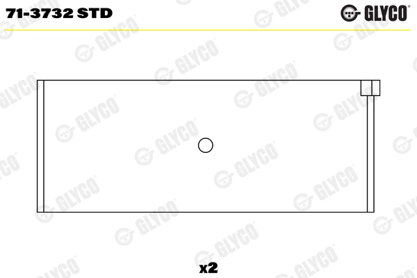 Вкладыши двигателя GLYCO 71-3732 STD