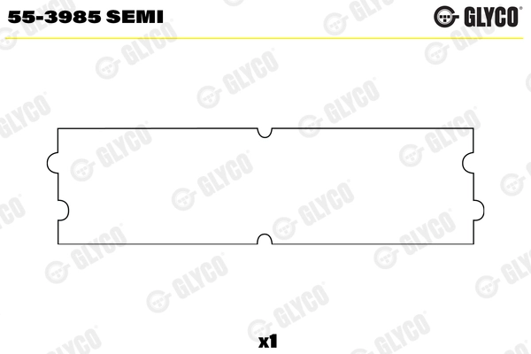 Вкладыши двигателя GLYCO 55-3985 SEMI