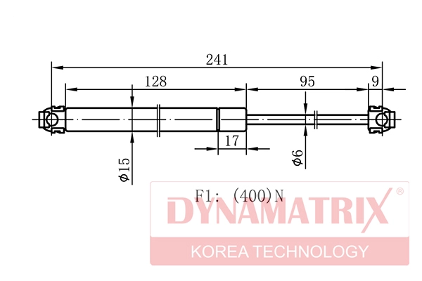 Амортизатор капота DYNAMATRIX-KOREA DGS1577BL