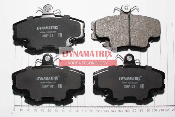 К-кт колодок для диск.тормозов DYNAMATRIX-KOREA DBP1781