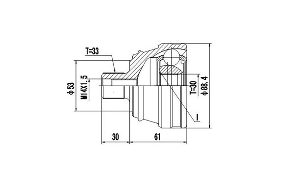 Комплект шруса DYNAMATRIX-KOREA DCV803051