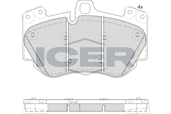 182349-208 95535193950 porsche cayenne i (9pa) suv 09.2002-12.2010 f ICER 182349-208