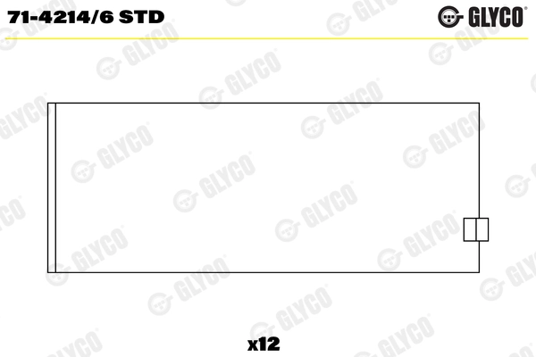 Вкладыши двигателя GLYCO 71-4214/6 STD