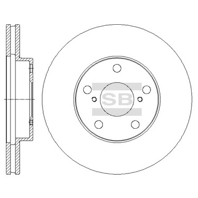 Диск тормозной передний HI-Q SD4050