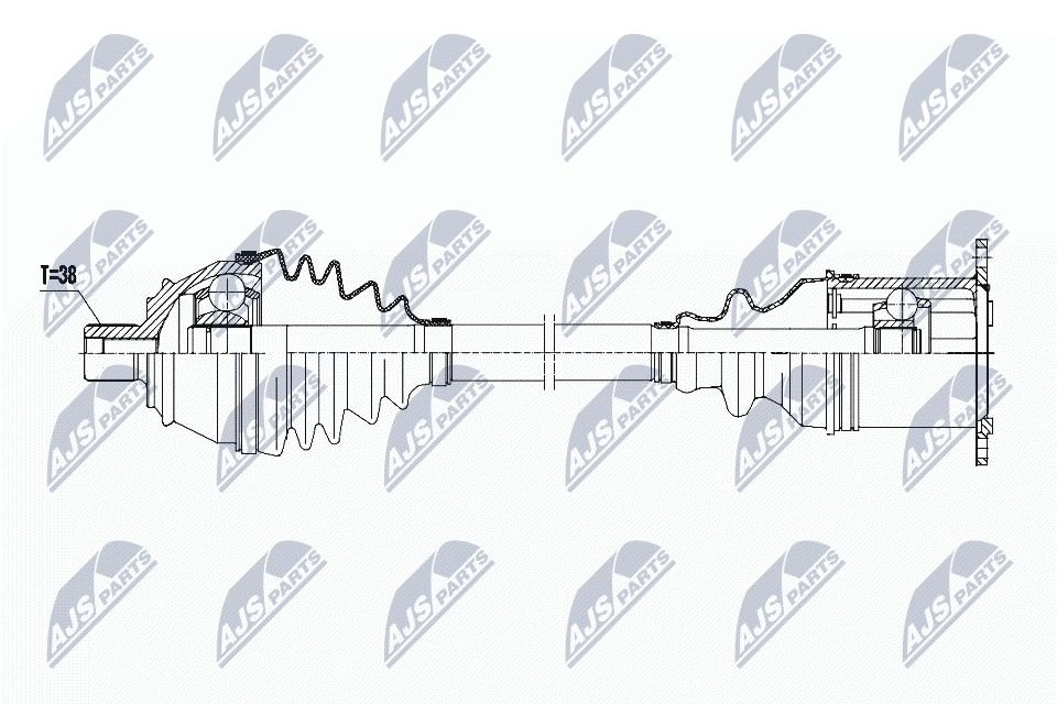 Полуось NTY NPW-AU-023