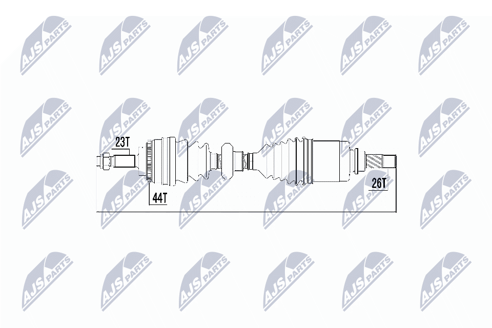 Привод в сборе renault clio iii 1.5dci 07- kangoo 1.5dci 05-левв NTY NPW-RE-017