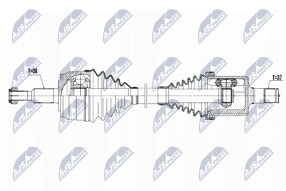 Полуось NTY NPW-VW-129