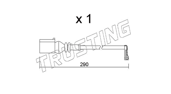 Датчик износа тормозных колодок TRUSTING SU.365