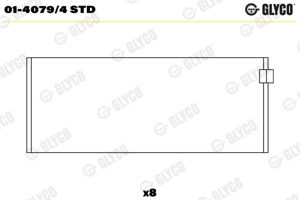 Вкладыши двигателя GLYCO 01-4079/4 STD