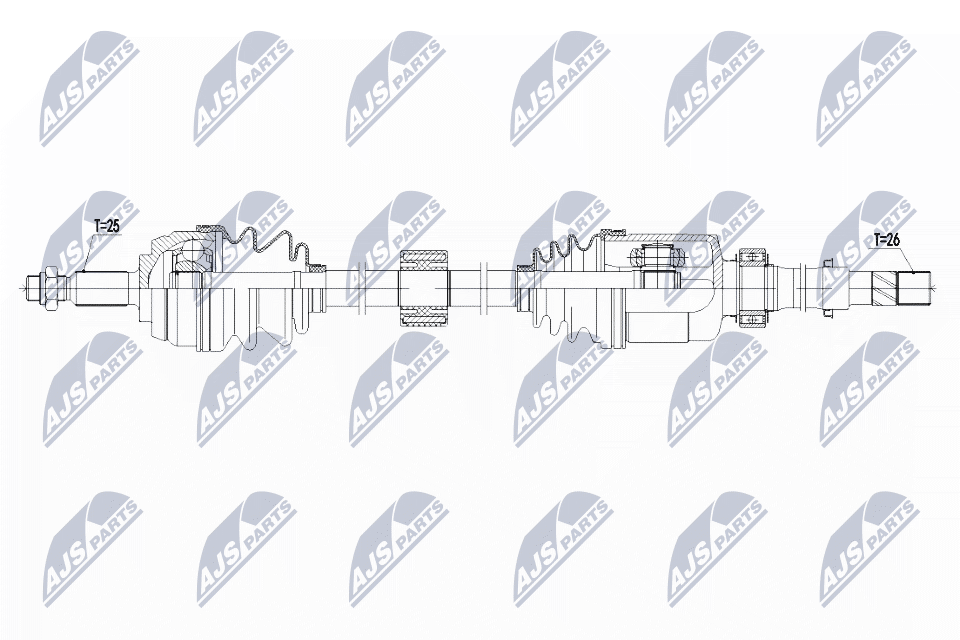 Полуось NTY NPW-RE-144