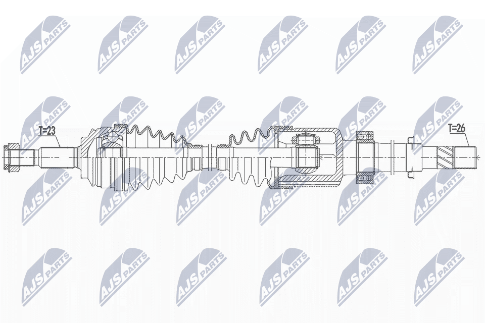 Полуось NTY NPW-RE-158
