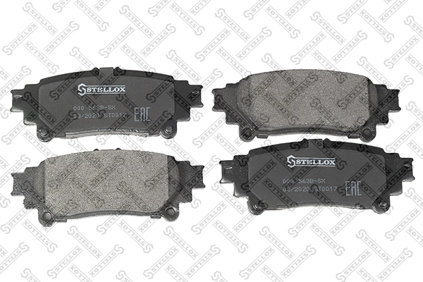 Колодки дисковые задние STELLOX 000 563B-SX