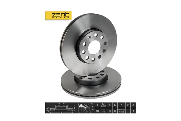 Диск тормозной передний ZENTPARTS Z05951