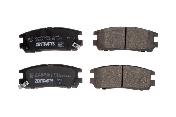 Колодки дисковые задние ZENTPARTS Z07312