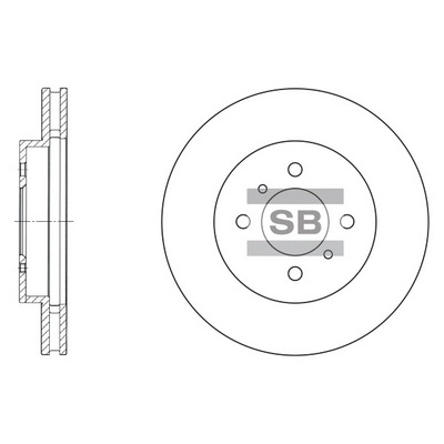Диск тормозной передний HI-Q SD4309