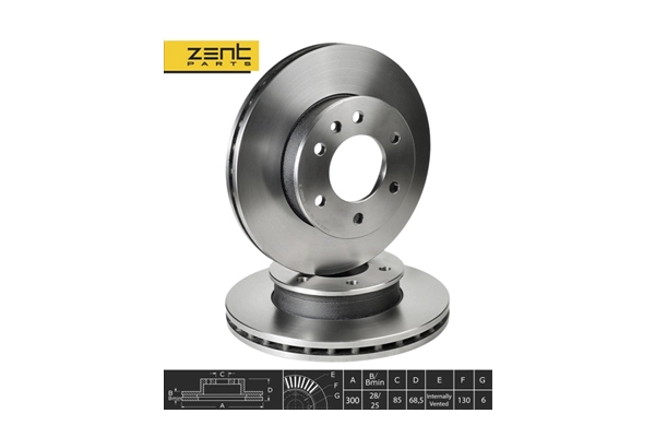 Диск тормозной задний ZENTPARTS Z06079