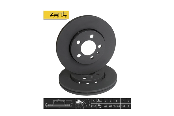 Диск тормозной передний ZENTPARTS Z06250