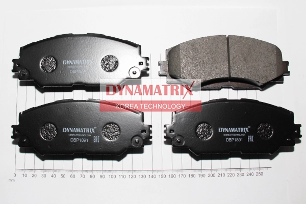 К-кт колодок для диск.тормозов subaru trezia 11- toyota auris 07- corolla 06- rav 4 06- urban cruiser 09- verso s 10- DYNAMATRIX-KOREA DBP1891