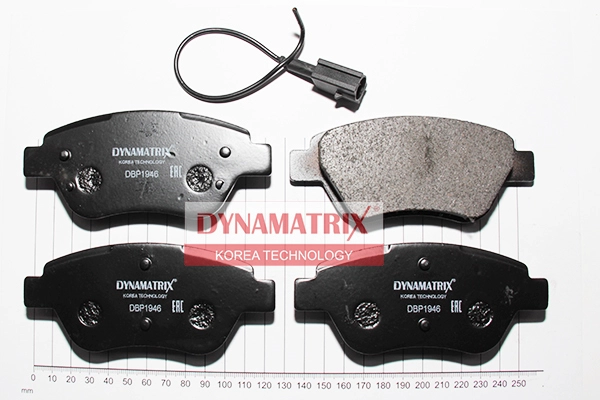 К-кт колодок для диск.тормозов peugeot bipper 08- citroen nemo 08- fiat 500 07- 500 c 09- fiorino 08- qubo 08- lancia musa 07- DYNAMATRIX-KOREA DBP1946