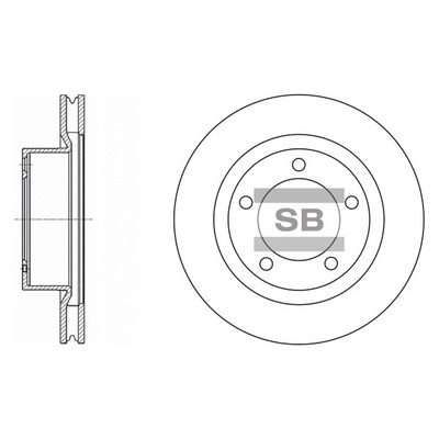 Диск тормозной HI-Q SD4017