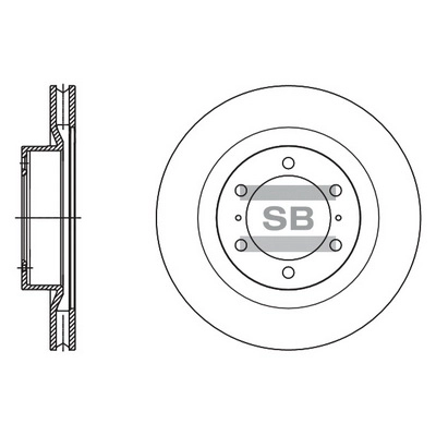 Диск тормозной HI-Q SD4090