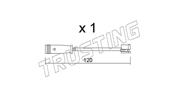 Датчик износа тормозных колодок TRUSTING SU.398