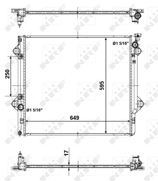 Радиатор охлаждения двс NRF 56104