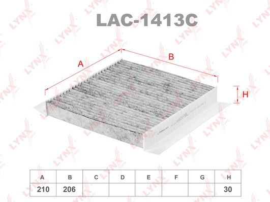 Салонный фильтр LYNXAUTO LAC-1413C