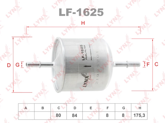 Топливный фильтр LYNXAUTO LF-1625