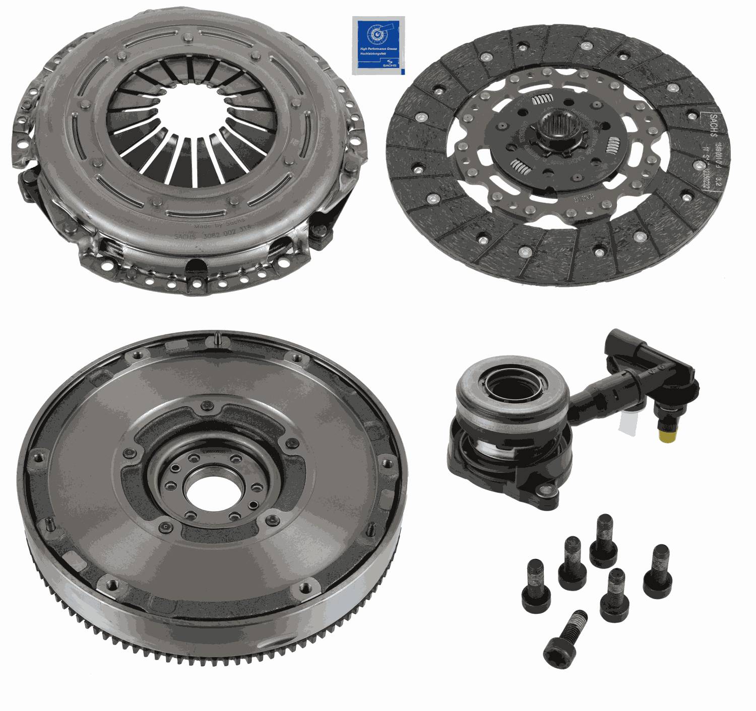 Комплект сцепления с маховиком SACHS 2290 601 117