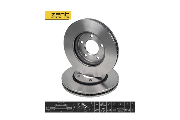 Z06156 диск тормозной передний ZENTPARTS Z06156