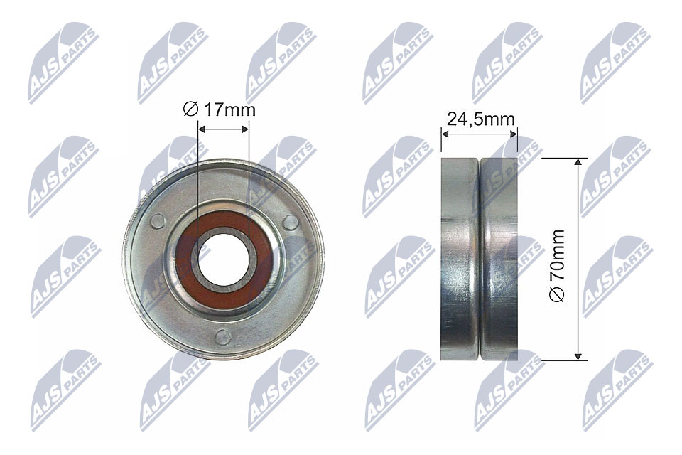 Ролик audi a3 1.9tdi 1996-skoda octavia 1.9tdi 1996-golf iv 1.9tdi 1997- NTY RNK-AU-002