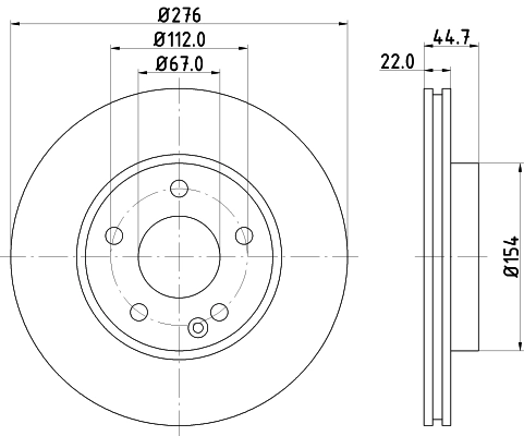 Диск тормозной DON PCD10502