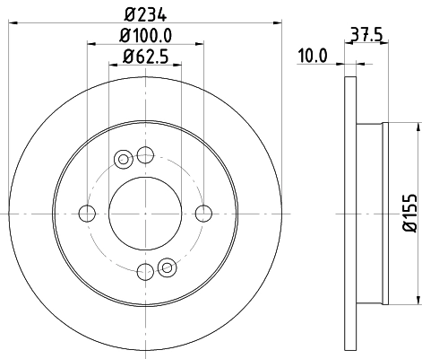 Диск тормозной DON PCD11742
