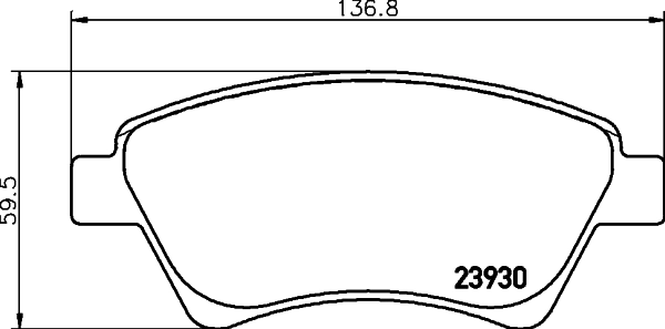 Комплект колодок для дисковых тормозов DON PCP1121
