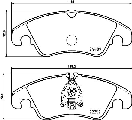 Комплект колодок для дисковых тормозов DON PCP1256