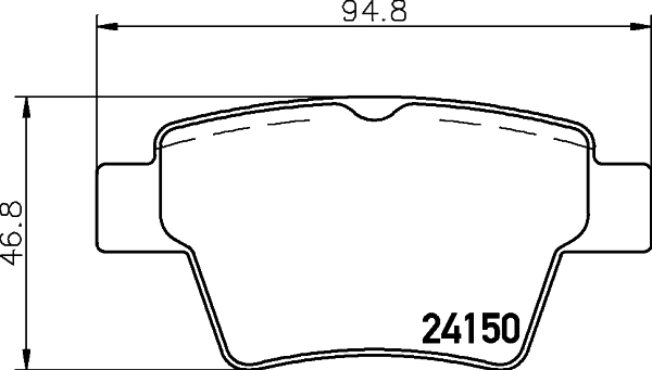 Комплект колодок для дисковых тормозов DON PCP1343