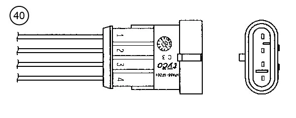 Лямбда-зонд oza532-a3 NTK 0409